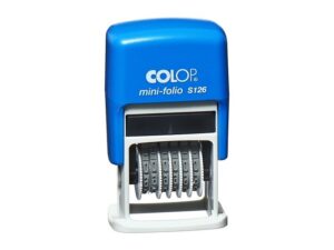 Нумератор-мини автоматический COLOP S 126, высота шрифта 3.8 мм, 6 разрядов